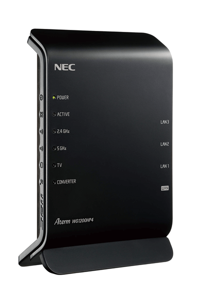 Wi-Fiルーター NEC「Aterm WG1200HP4」